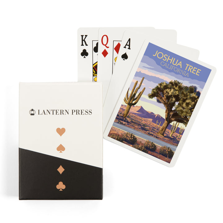 Playing Cards, Joshua Tree, California, Painterly, Desert Scene, 52 Card Deck with Jokers in Box, Unique Art