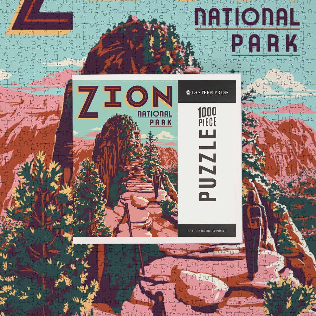Zion National Park, Utah, Angel's Landing, Explorer Series, Jigsaw Puzzle