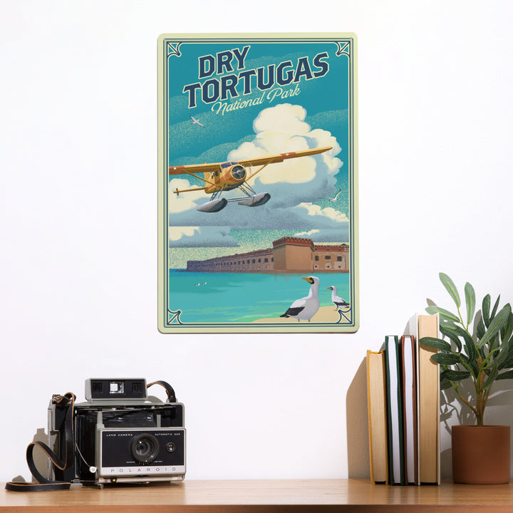 Dry Tortugas National Park, Florida, Lithograph National Park Series, Metal Signs