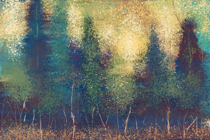 Abstract Trees 2, Oil Painting, Art & Giclee Prints Art Lantern Press 12 x 18 Art Print 