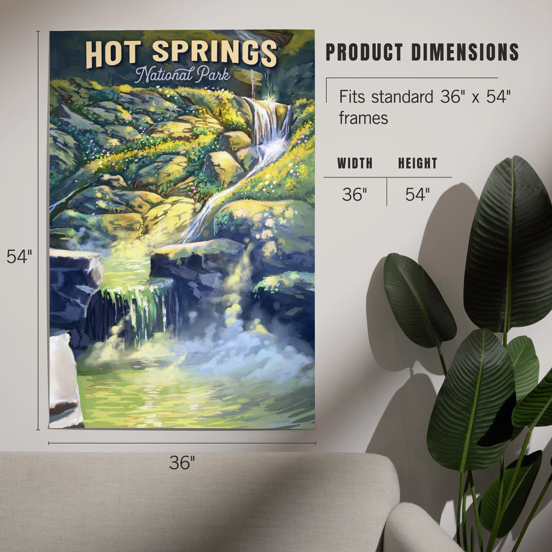 Hot Springs National Park, Arkansas, Oil Painting, Art & Giclee Prints