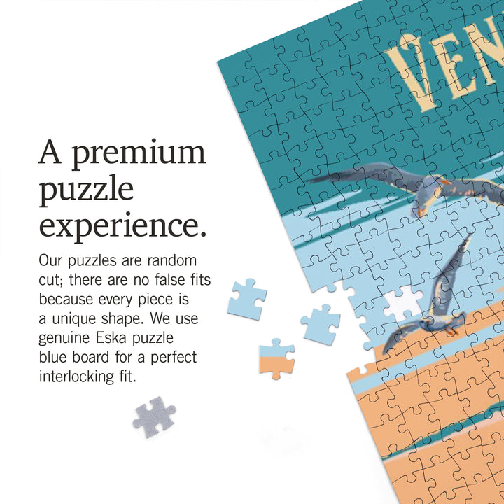 Venice, Florida, Painterly Pier, Jigsaw Puzzle