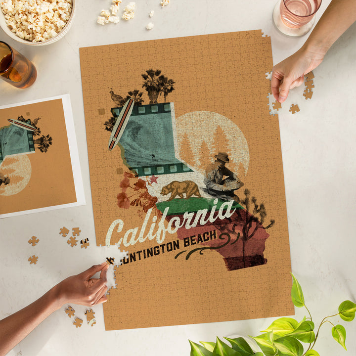 Huntington Beach, California, State Treasure Trove, State Series, Jigsaw Puzzle