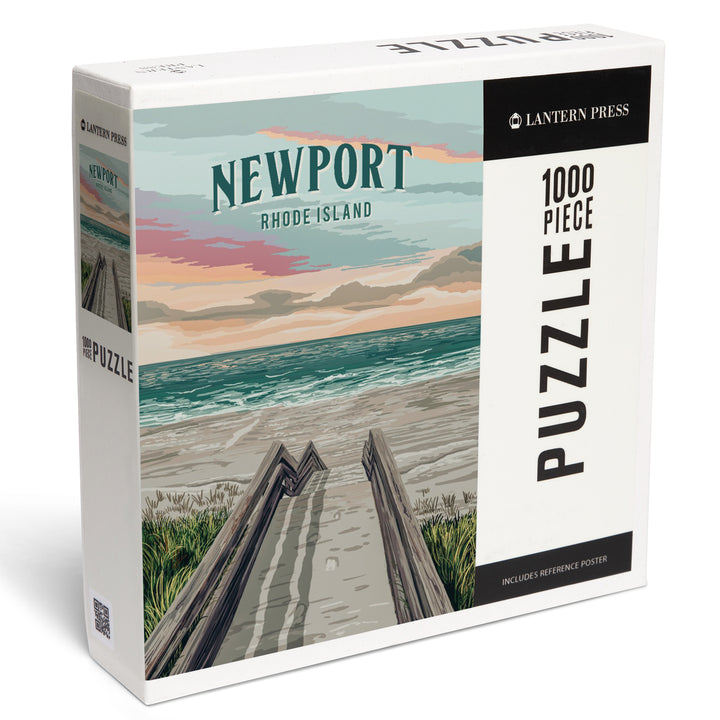 Newport, Rhode Island, Boardwalk, Jigsaw Puzzle