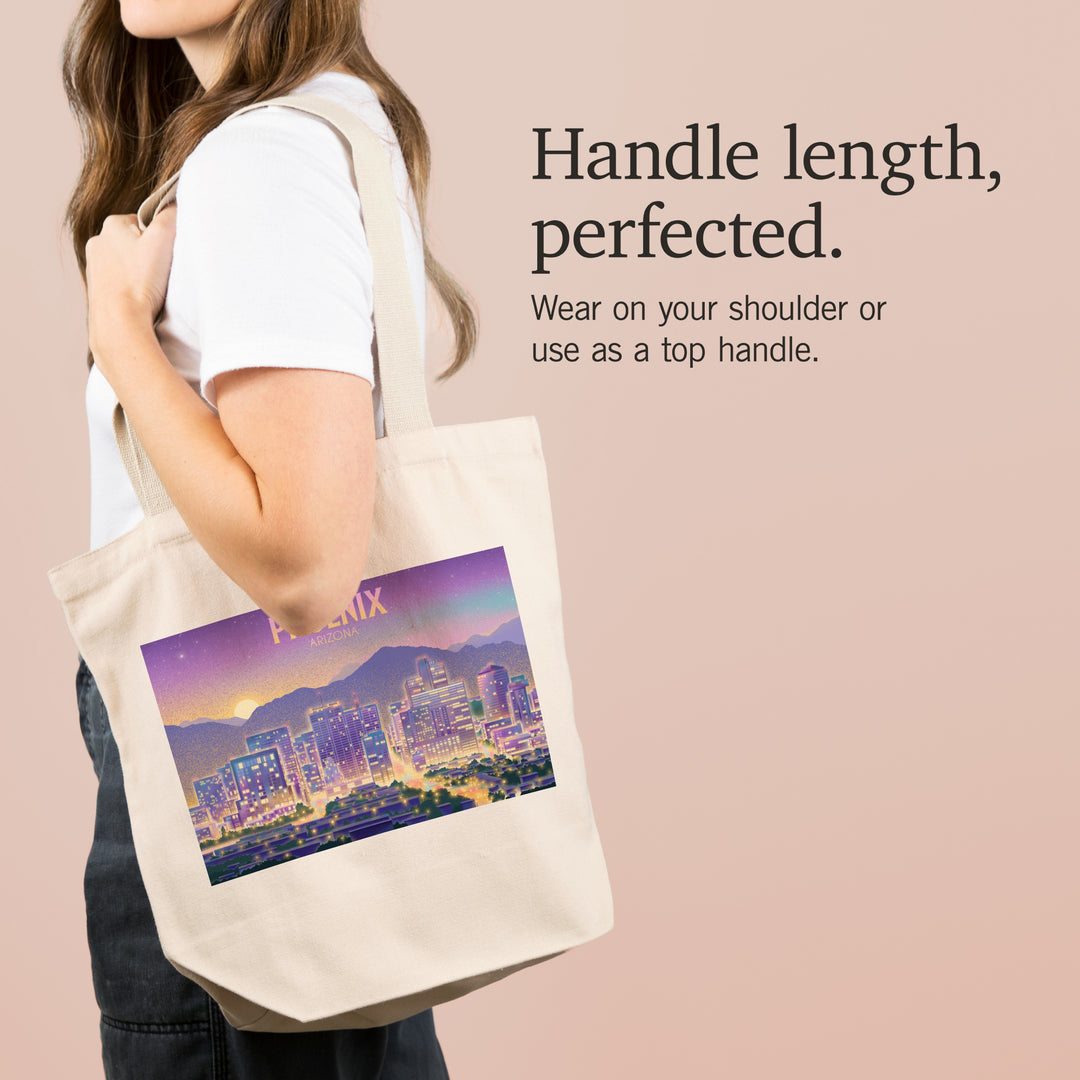 Phoenix, Arizona, Lithograph, City Series, Tote Bag