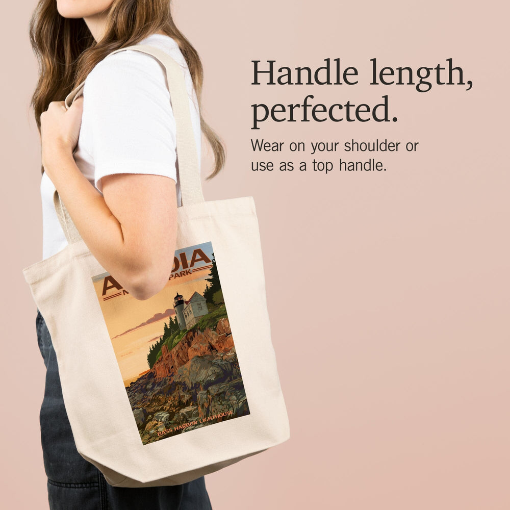 Acadia National Park, Maine, Bass Harbor Lighthouse, Tote Bag Totes Lantern Press 