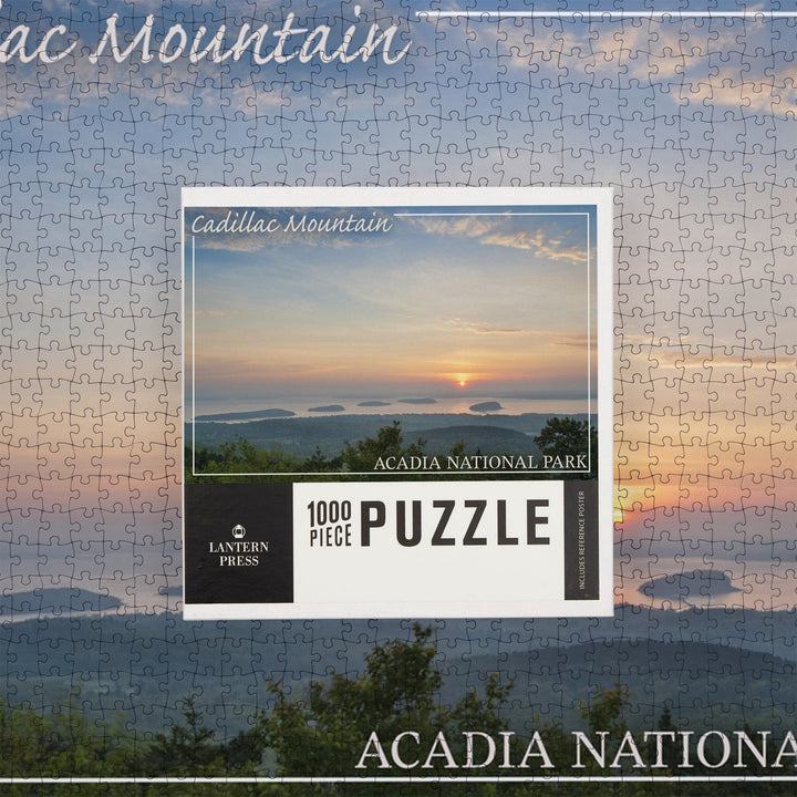 Acadia National Park, Maine, Cadillac Mountain, Jigsaw Puzzle Puzzle Lantern Press 