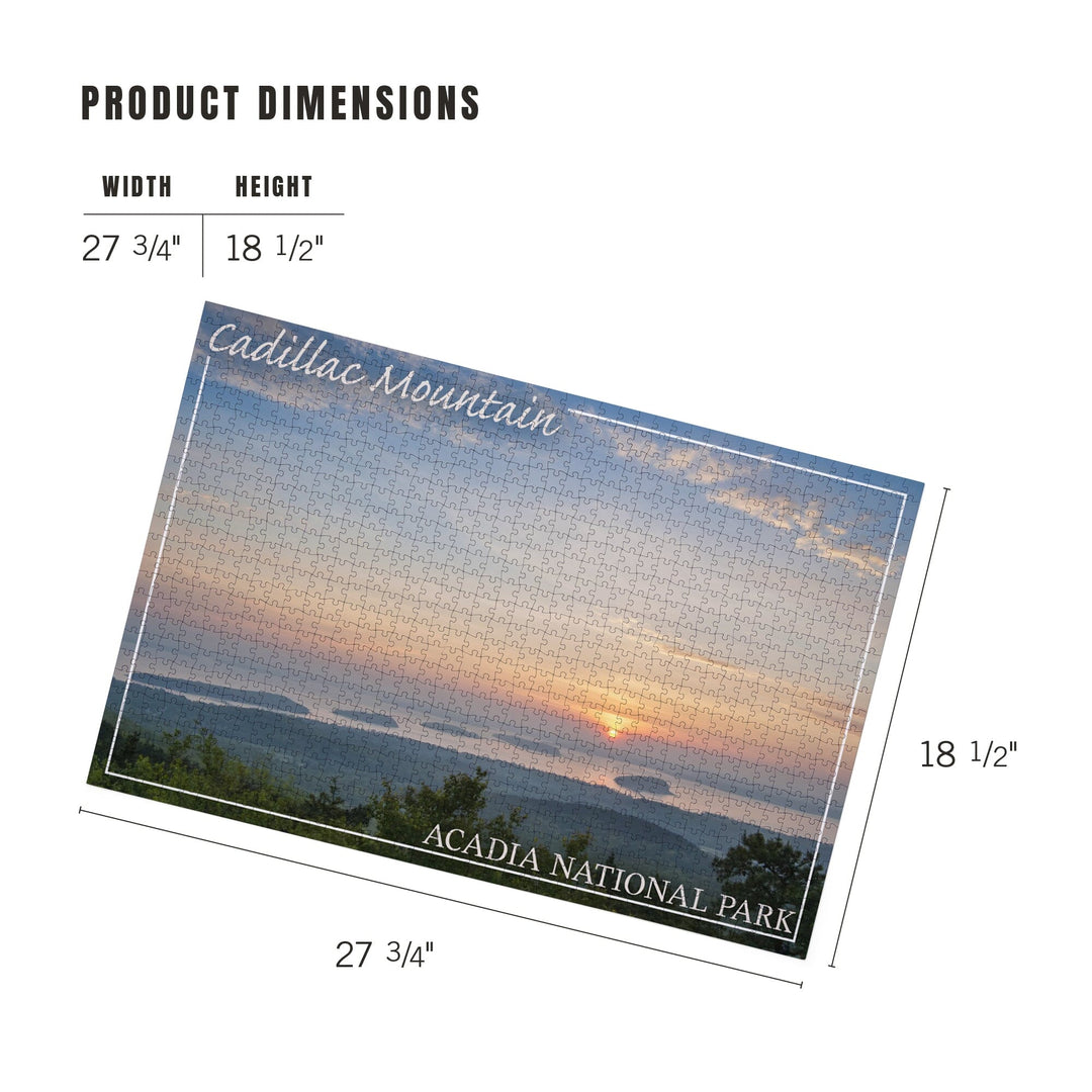 Acadia National Park, Maine, Cadillac Mountain, Jigsaw Puzzle Puzzle Lantern Press 