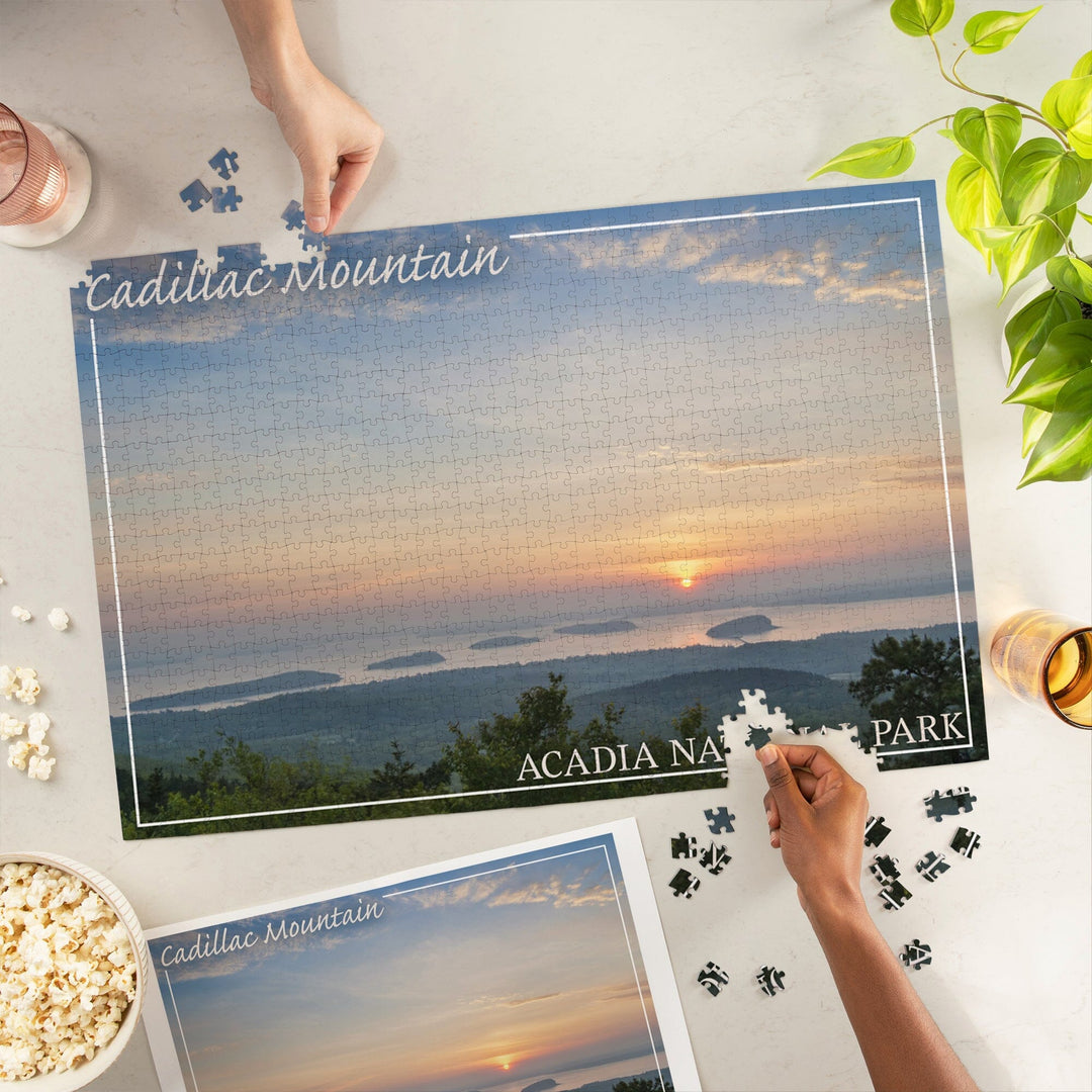 Acadia National Park, Maine, Cadillac Mountain, Jigsaw Puzzle Puzzle Lantern Press 