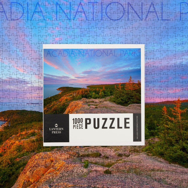 Acadia National Park, Maine, Cadillac Mountain, Jigsaw Puzzle Puzzle Lantern Press 