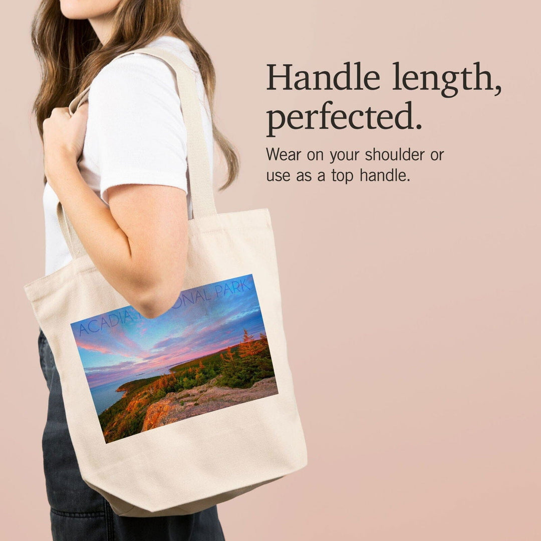 Acadia National Park, Maine, Cadillac Mountain, Lantern Press Photography, Tote Bag Totes Lantern Press 