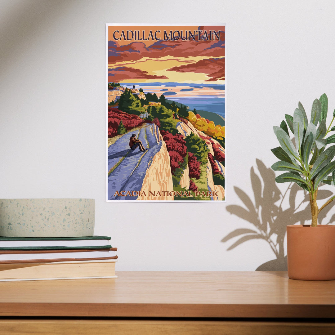 Acadia National Park, Maine, Cadillac Mountain, Painterly Series, Art & Giclee Prints Art Lantern Press 