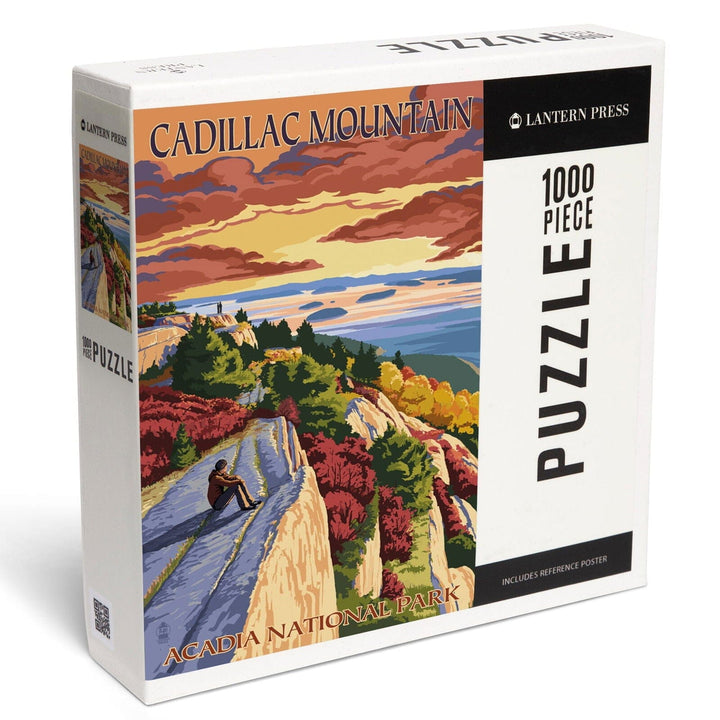 Acadia National Park, Maine, Cadillac Mountain, Painterly Series, Jigsaw Puzzle Puzzle Lantern Press 