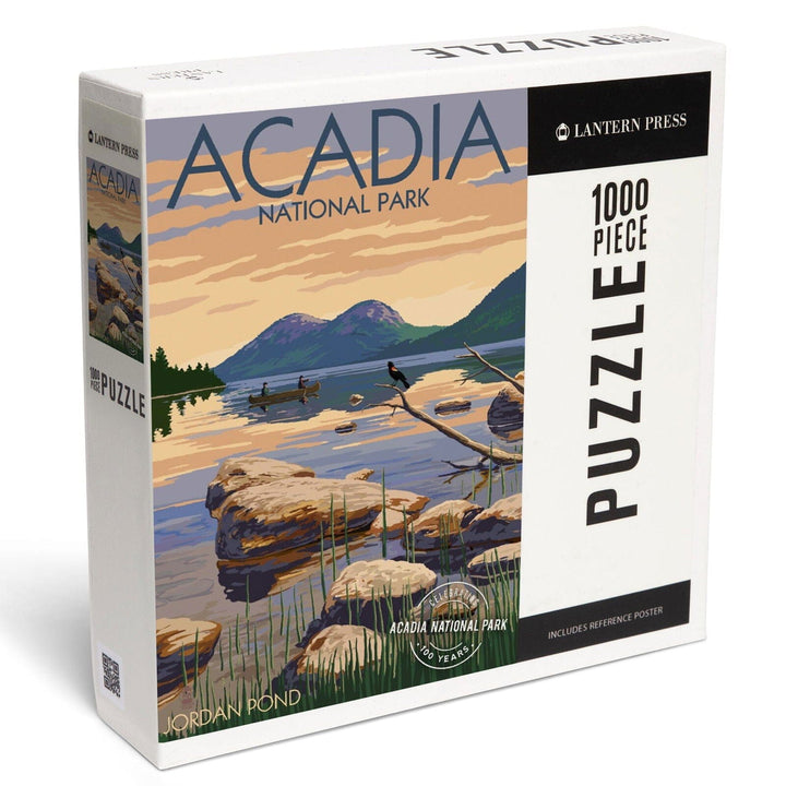 Acadia National Park, Maine, Celebrating 100 Years, Jordan Pond, Jigsaw Puzzle Puzzle Lantern Press 