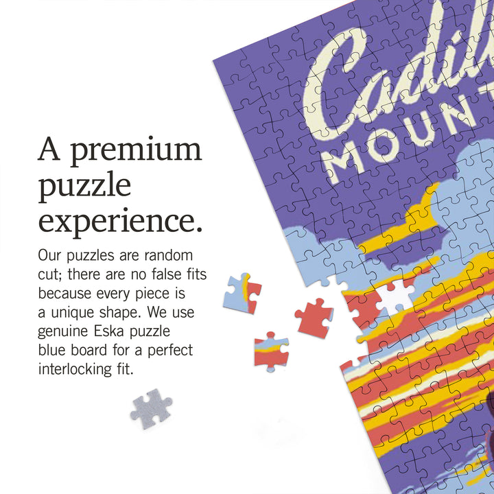 Acadia National Park, Maine, Explorer Series, Cadillac Mountain, Jigsaw Puzzle Puzzle Lantern Press 