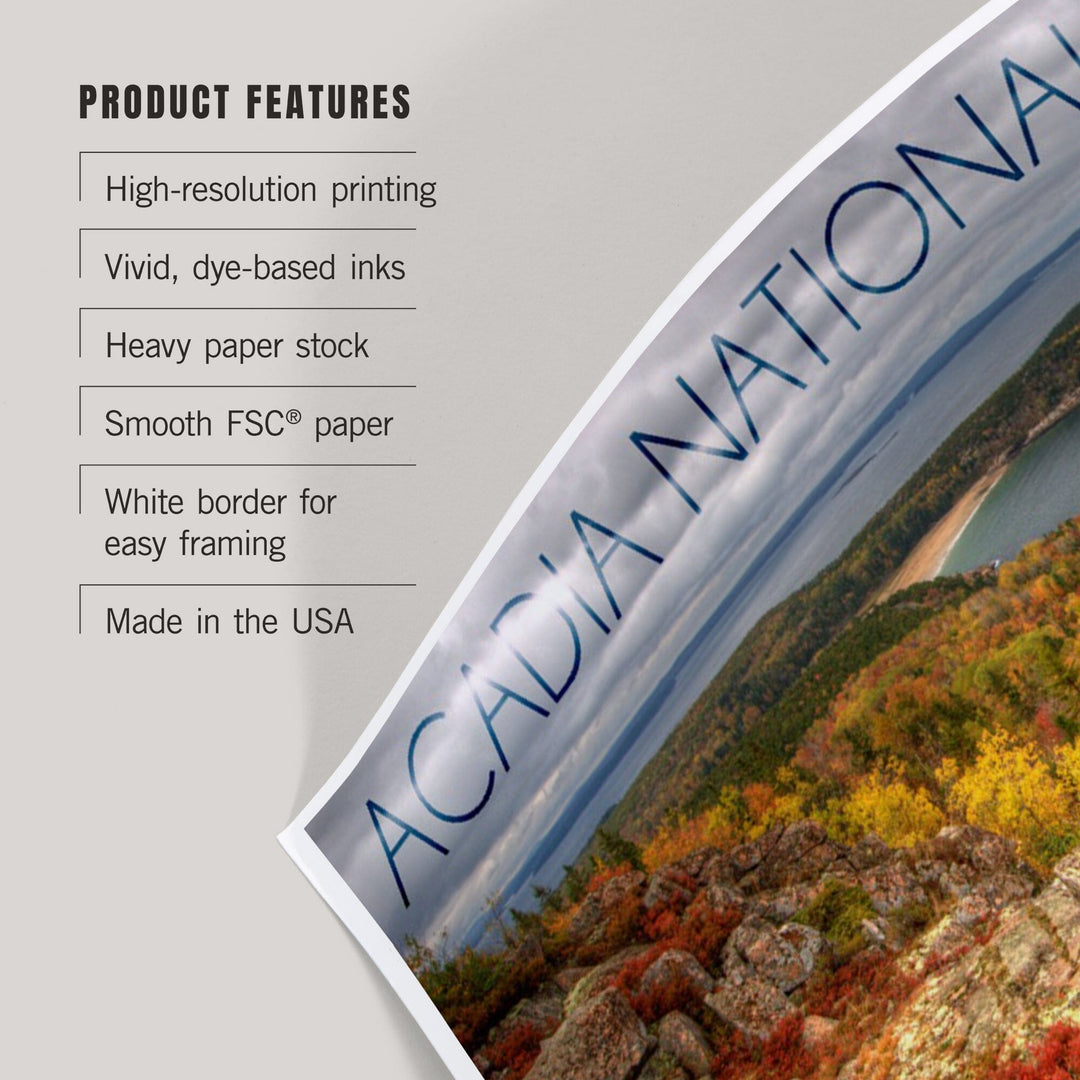 Acadia National Park, Maine, Fall Scenery, Art & Giclee Prints Art Lantern Press 