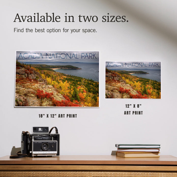 Acadia National Park, Maine, Fall Scenery, Art & Giclee Prints Art Lantern Press 