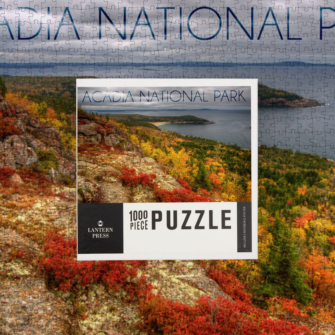 Acadia National Park, Maine, Fall Scenery, Jigsaw Puzzle Puzzle Lantern Press 