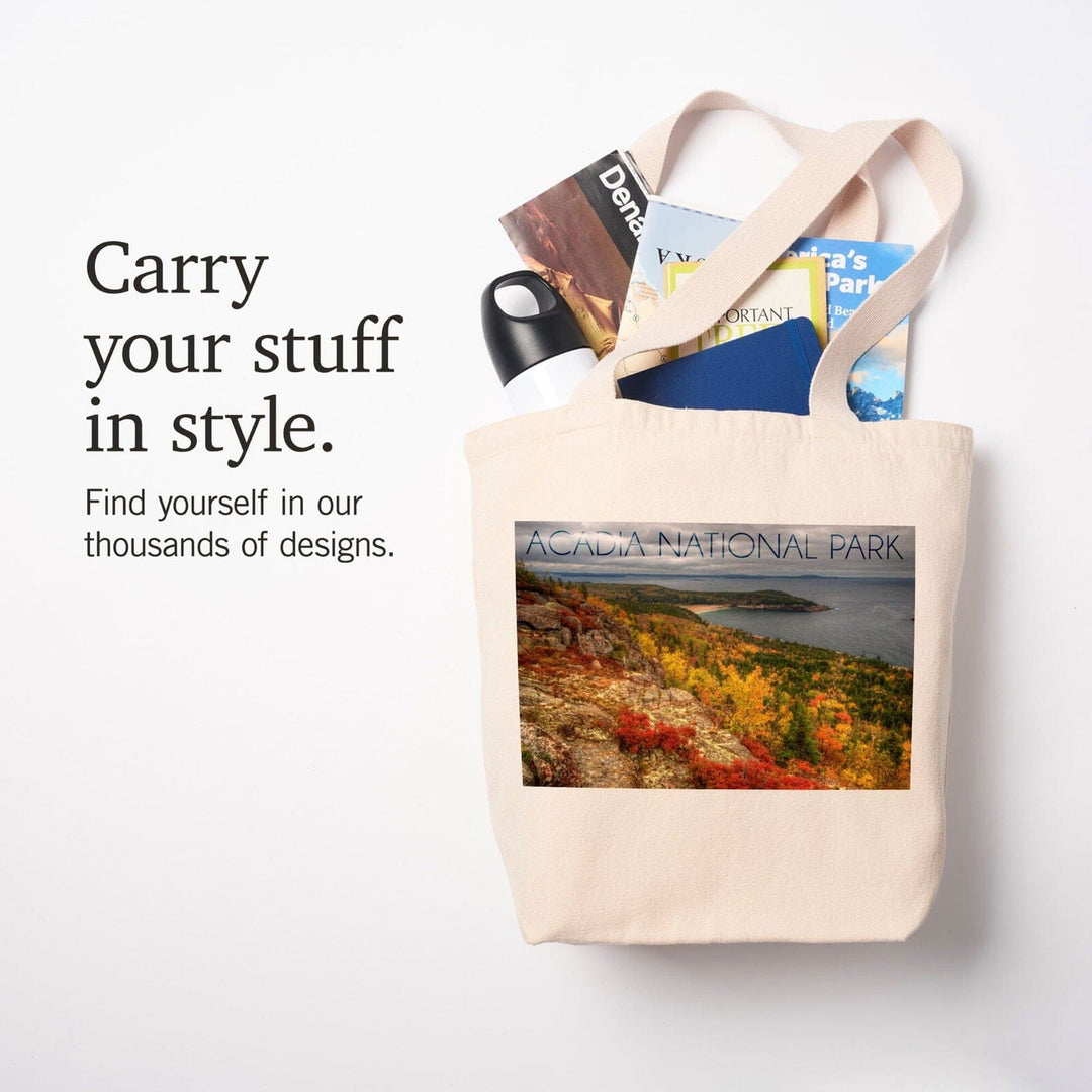 Acadia National Park, Maine, Fall Scenery, Lantern Press Photography, Tote Bag Totes Lantern Press 