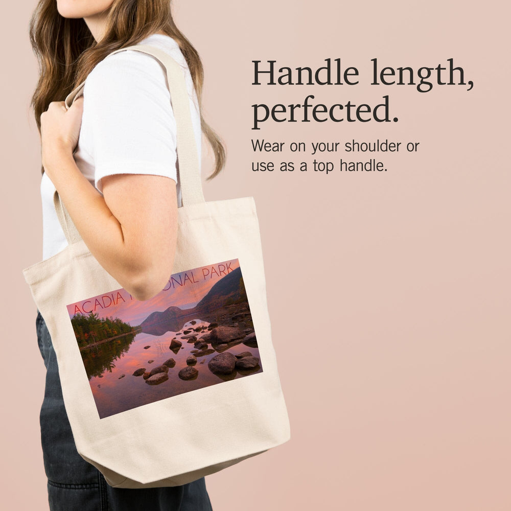Acadia National Park, Maine, Jordan Pond at Sunset, Tote Bag Totes Lantern Press 