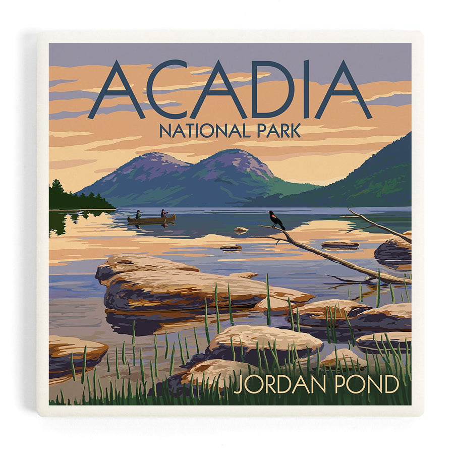 Acadia National Park, Maine, Jordan Pond, Coasters Coasters Lantern Press 