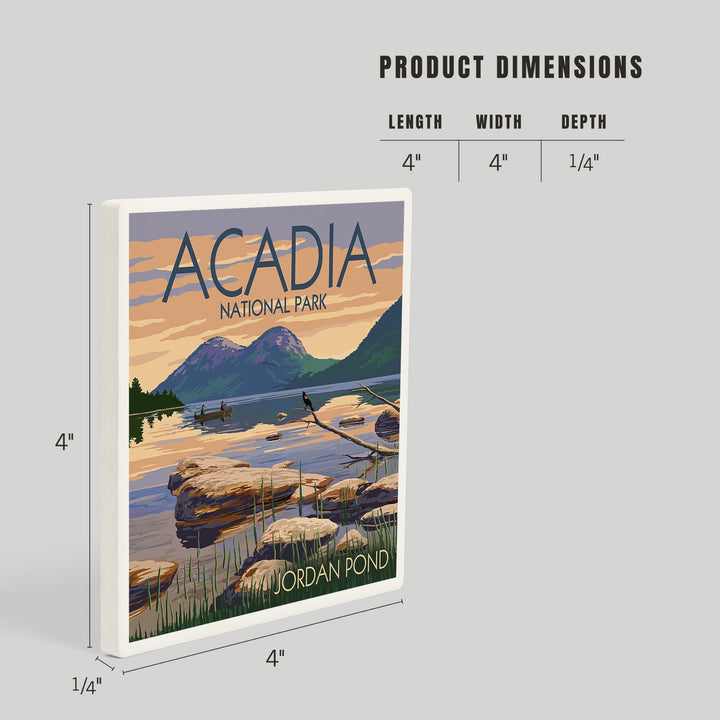 Acadia National Park, Maine, Jordan Pond, Coasters Coasters Lantern Press 