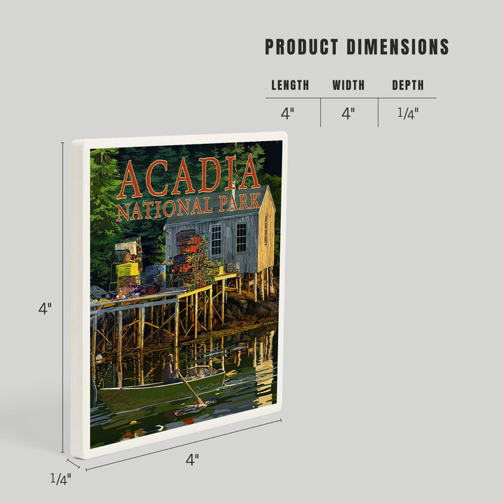 Acadia National Park, Maine, Lobster Shack, Coasters Coasters Lantern Press 