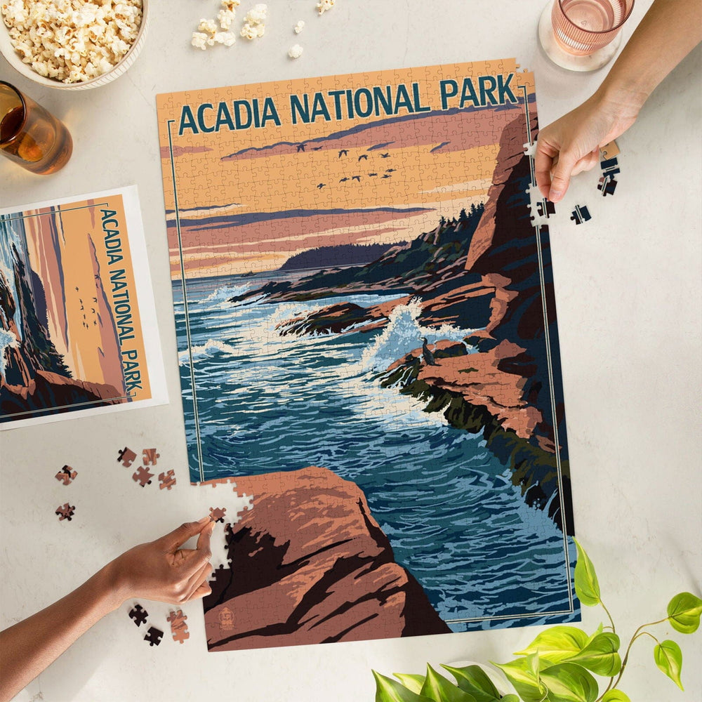 Acadia National Park, Maine, Mount Desert Island, Jigsaw Puzzle Puzzle Lantern Press 