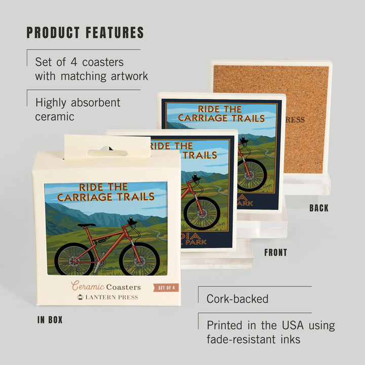 Acadia National Park, Maine, Ride the Carriage Trails, Coasters Coasters Lantern Press 