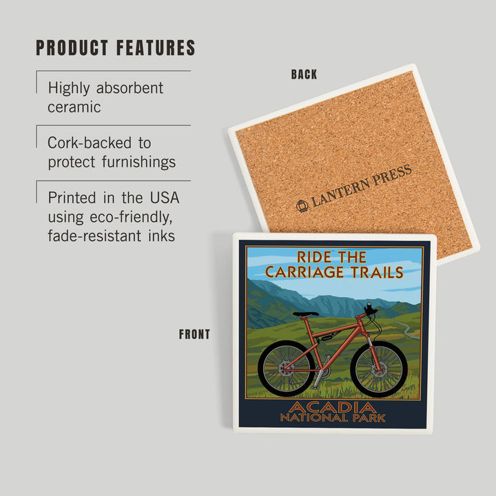 Acadia National Park, Maine, Ride the Carriage Trails, Coasters Coasters Lantern Press 