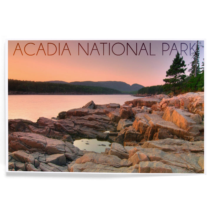 Acadia National Park, Maine, Rocks and Water, Art & Giclee Prints Art Lantern Press 