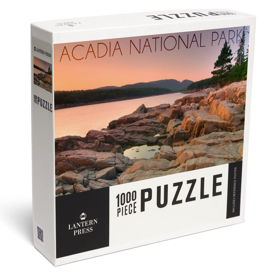 Acadia National Park, Maine, Rocks and Water, Jigsaw Puzzle Puzzle Lantern Press 