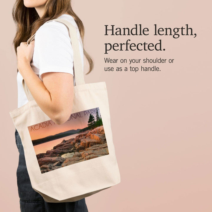 Acadia National Park, Maine, Rocks and Water, Lantern Press Photography, Tote Bag Totes Lantern Press 