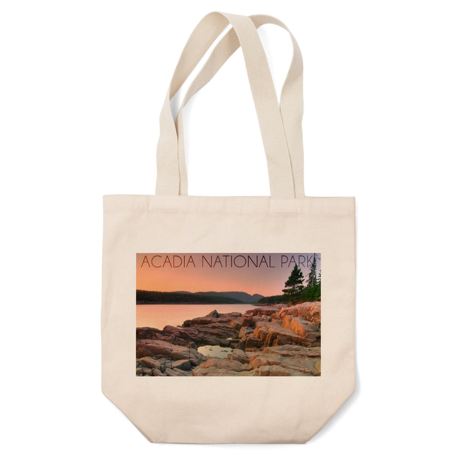 Acadia National Park, Maine, Rocks and Water, Lantern Press Photography, Tote Bag Totes Lantern Press 