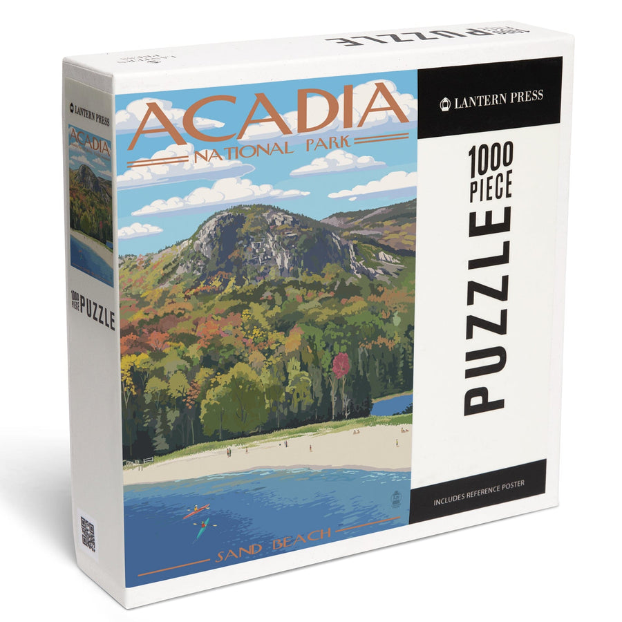 Acadia National Park, Maine, Sand Beach Scene, Jigsaw Puzzle Puzzle Lantern Press 