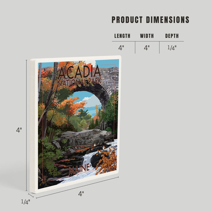 Acadia National Park, Maine, Stone Bridge, Coasters Coasters Lantern Press 