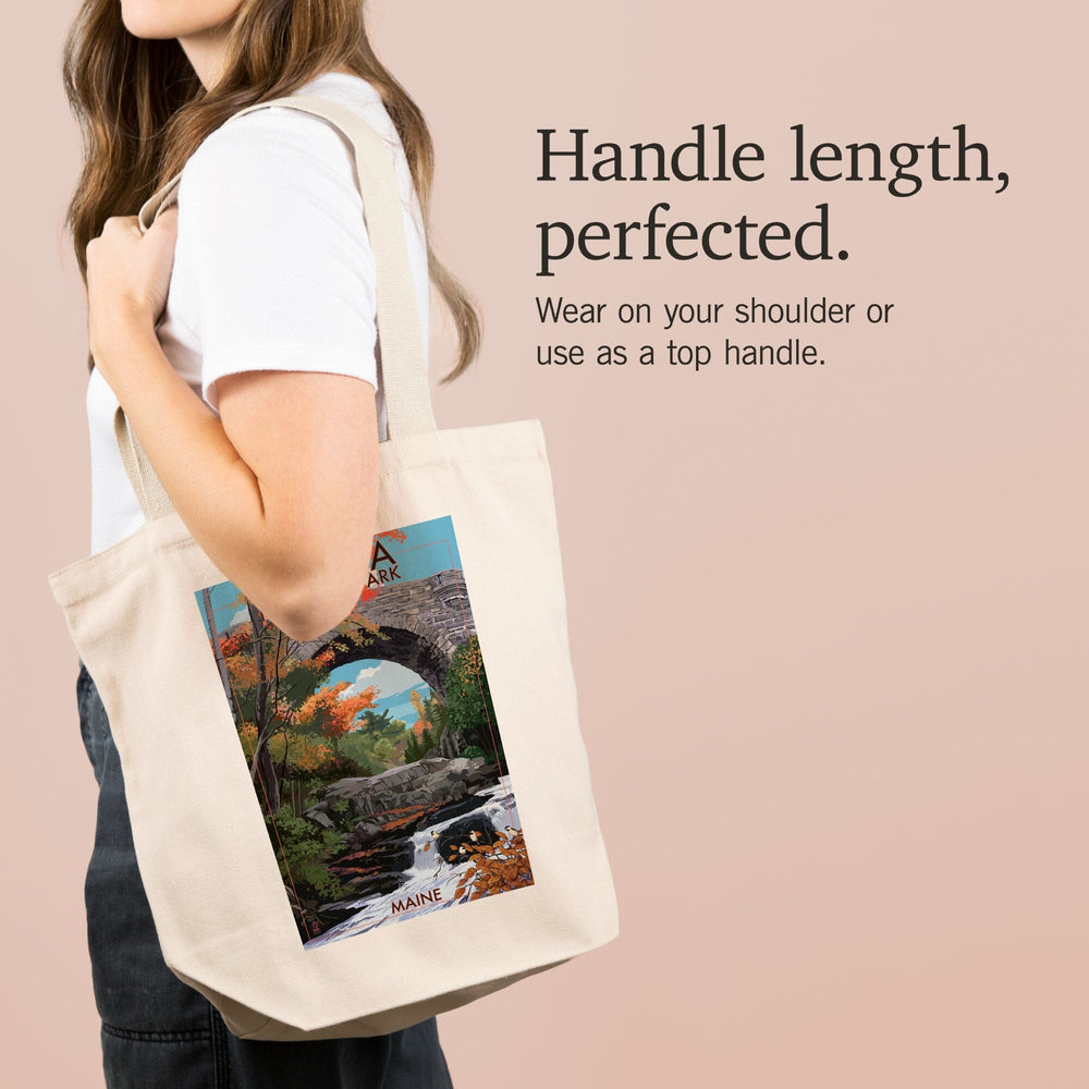 Acadia National Park, Maine, Stone Bridge, Tote Bag Totes Lantern Press 