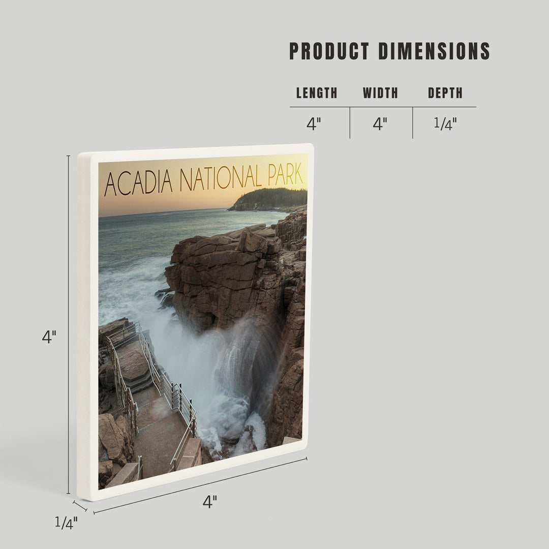 Acadia National Park, Maine, Thunder Hole, Coasters Coasters Lantern Press 