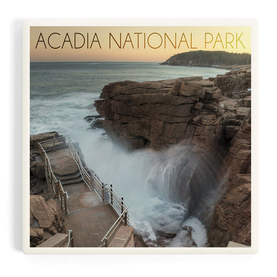 Acadia National Park, Maine, Thunder Hole, Coasters Coasters Lantern Press 