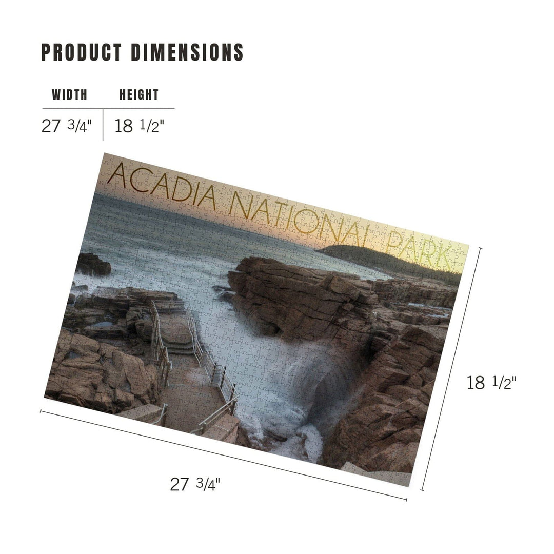 Acadia National Park, Maine, Thunder Hole, Jigsaw Puzzle Puzzle Lantern Press 