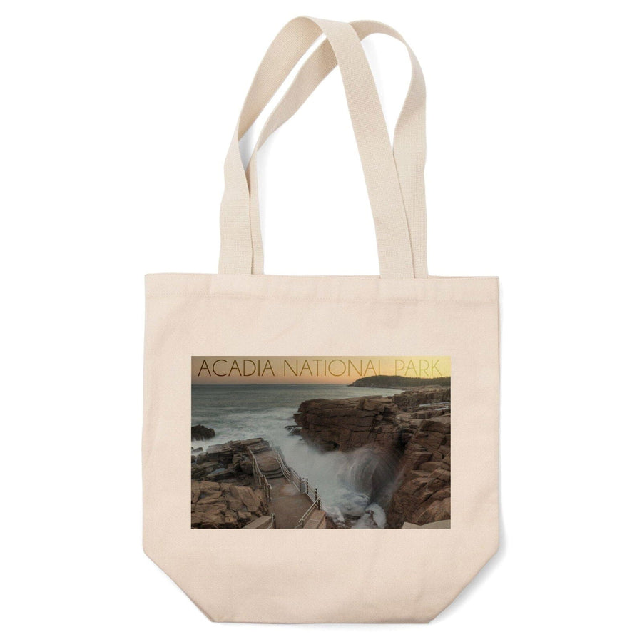 Acadia National Park, Maine, Thunder Hole, Lantern Press Photography, Tote Bag Totes Lantern Press 