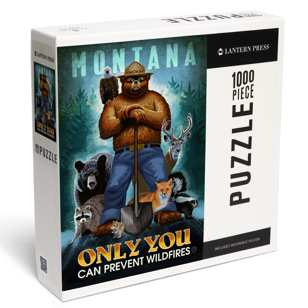 Montana, Smokey Bear and Friends, Only You Can Prevent Wildfires, Jigsaw Puzzle