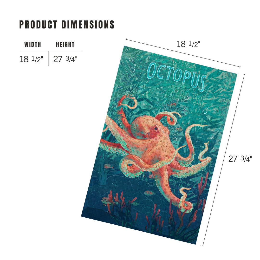 Fluid Linework, Octopus, Jigsaw Puzzle