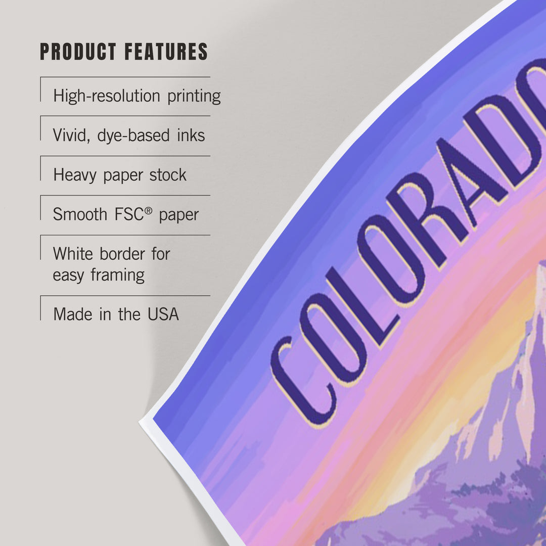 Colorado, Painterly, Snowcat, Art & Giclee Prints