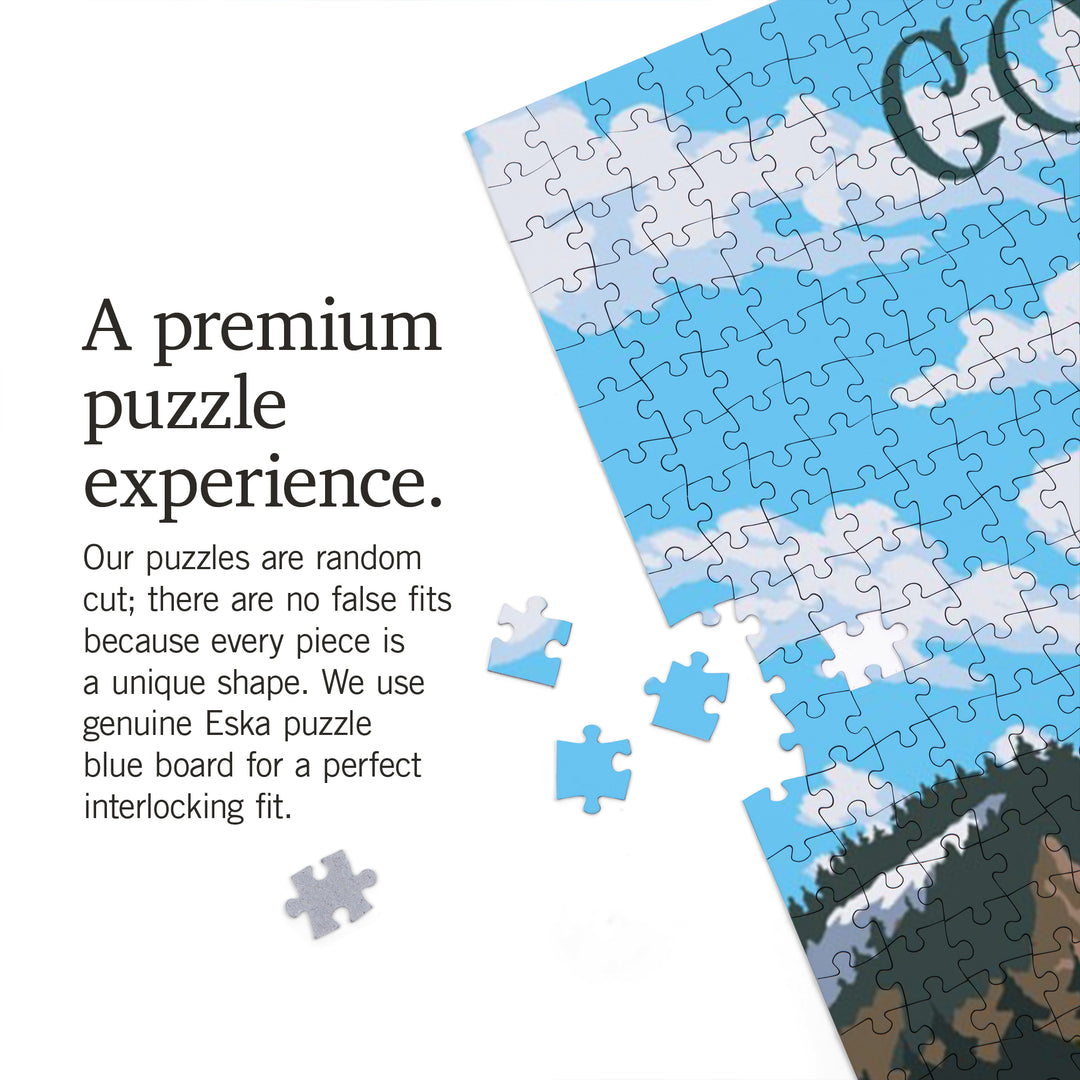 Golden, Colorado, Fireweed and Mountain, 1000 Piece Jigsaw Puzzle