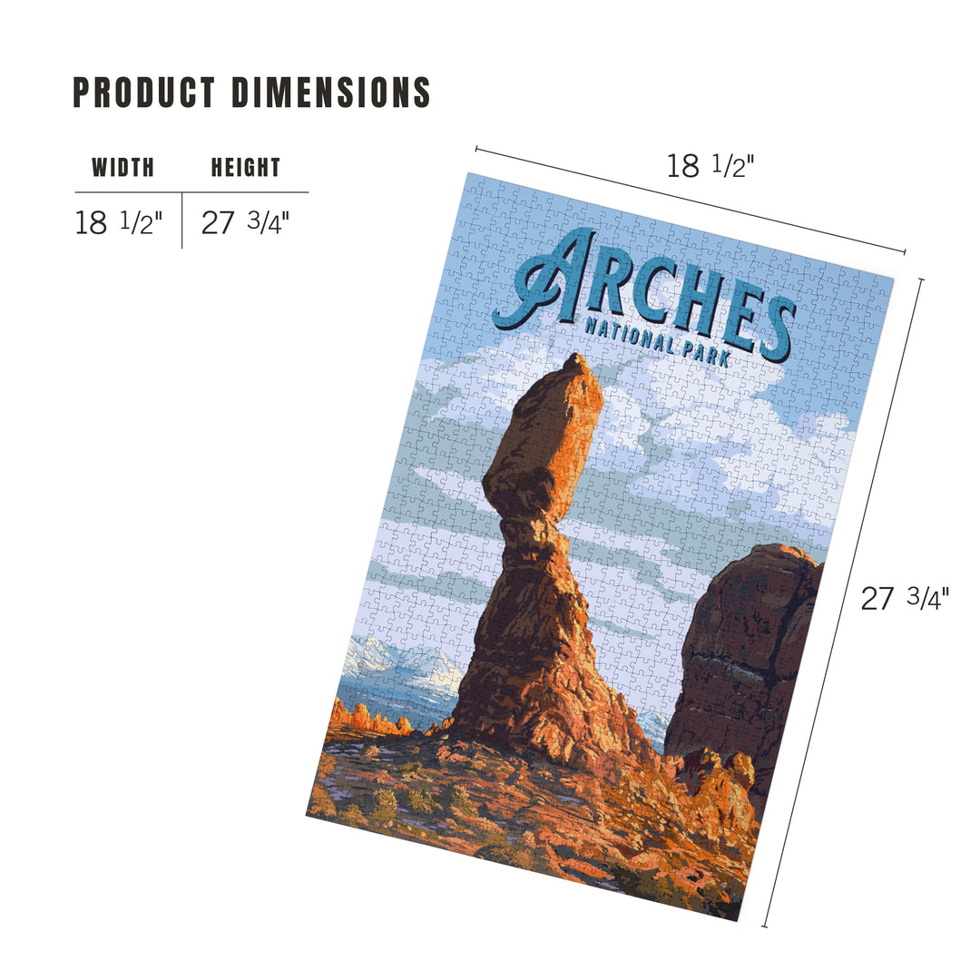 Arches National Park, Utah, Balanced Rock, 1000 Piece Jigsaw Puzzle