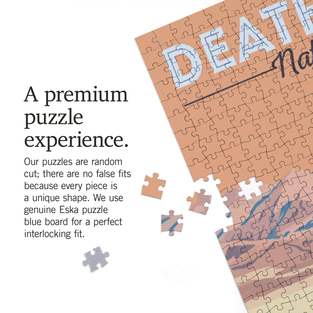 Death Valley National Park, California, Zabriskie Point, Painterly Series, Jigsaw Puzzle