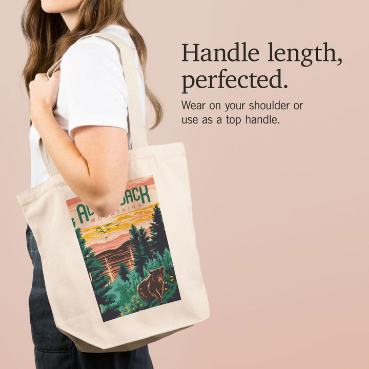 Adirondack Mountains, Explorer Series, Lantern Press Artwork, Tote Bag Totes Lantern Press 