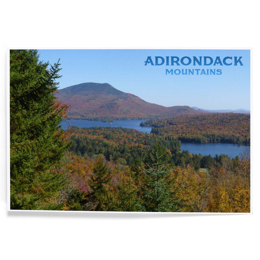 Adirondack Mountains, New York, Forrest and lake in Fall Autumn, Photography, Art & Giclee Prints Art Lantern Press 