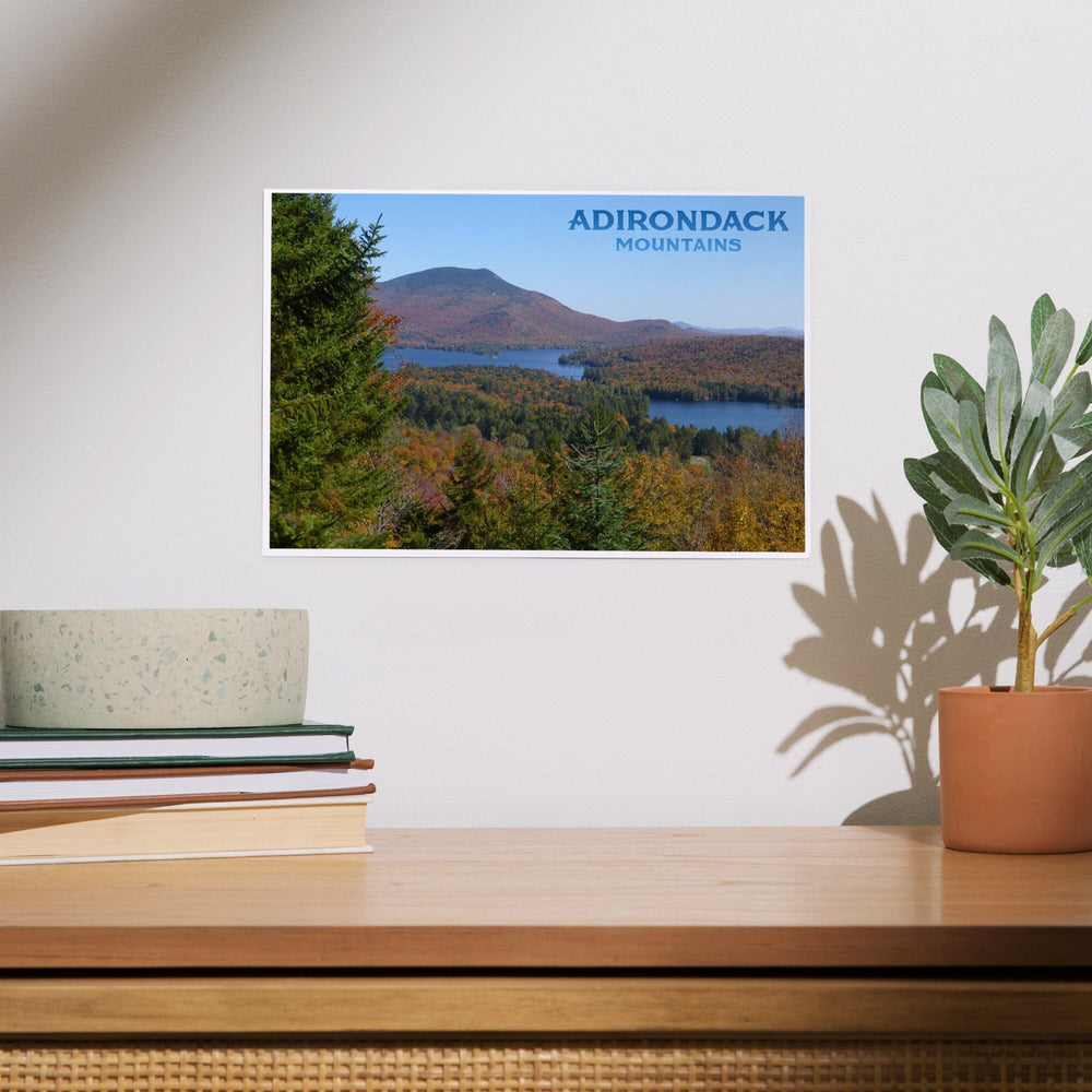 Adirondack Mountains, New York, Forrest and lake in Fall Autumn, Photography, Art & Giclee Prints Art Lantern Press 